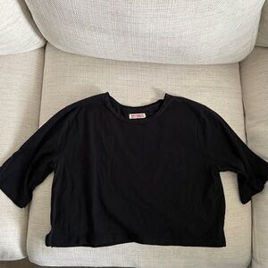 Organic Basics Black Crop Top